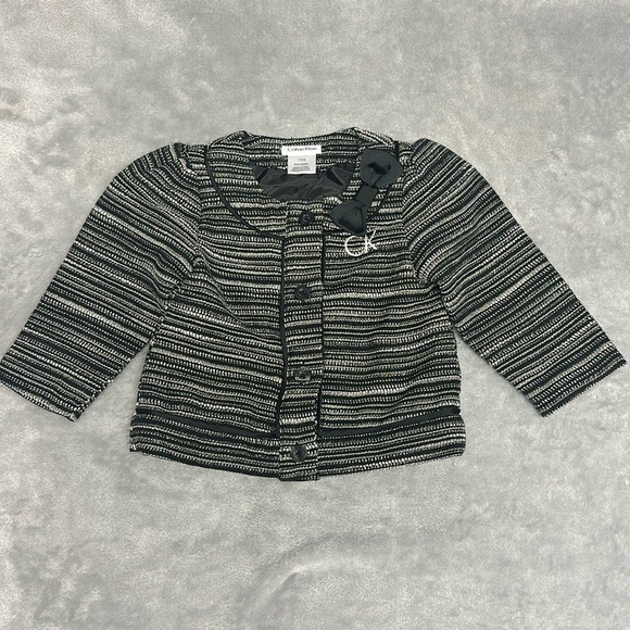 Calvin Klein - NWOT long sleeve dress jacket/button down sweater. Size 12 months - Picture 1 of 3
